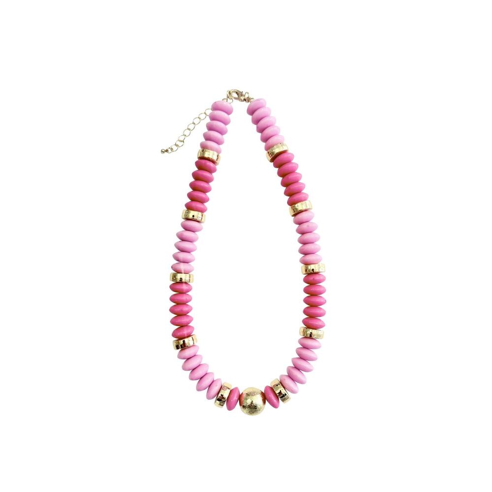 NEW GEMELLI women's tobie beaded necklace in pink